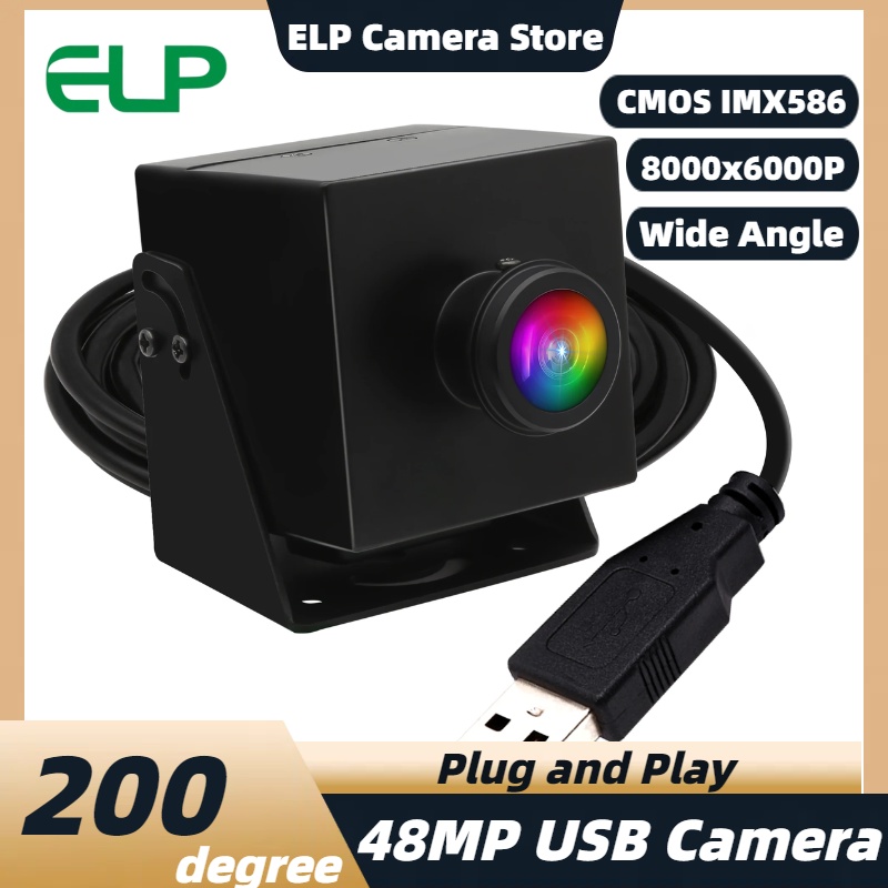 Webcam 4K - Промышленная мини-USB-камера ELP 48MP 8K Ultra