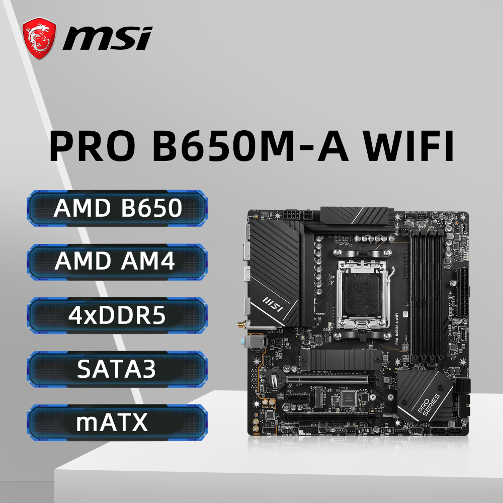 Pc Gaming Core I5 - MSI PRO B650M-A WIFI Материнская плата