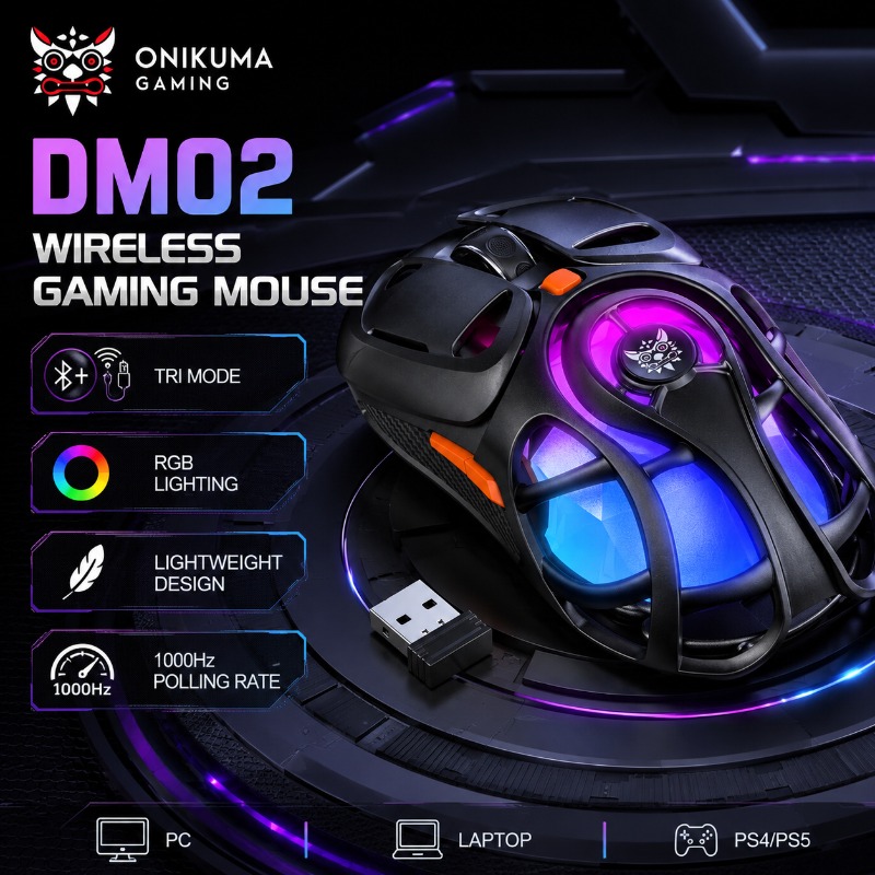 Pc Gaming X3D - Беспроводная игровая мышь ONIKUMA DM02 Bluetooth