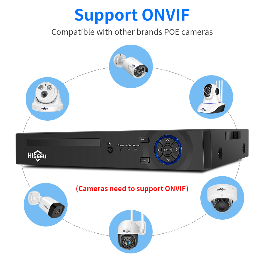 Hiseeu 4CH 10CH 16CH 4K 8MP 5M – обзор и цена Webcam 4K