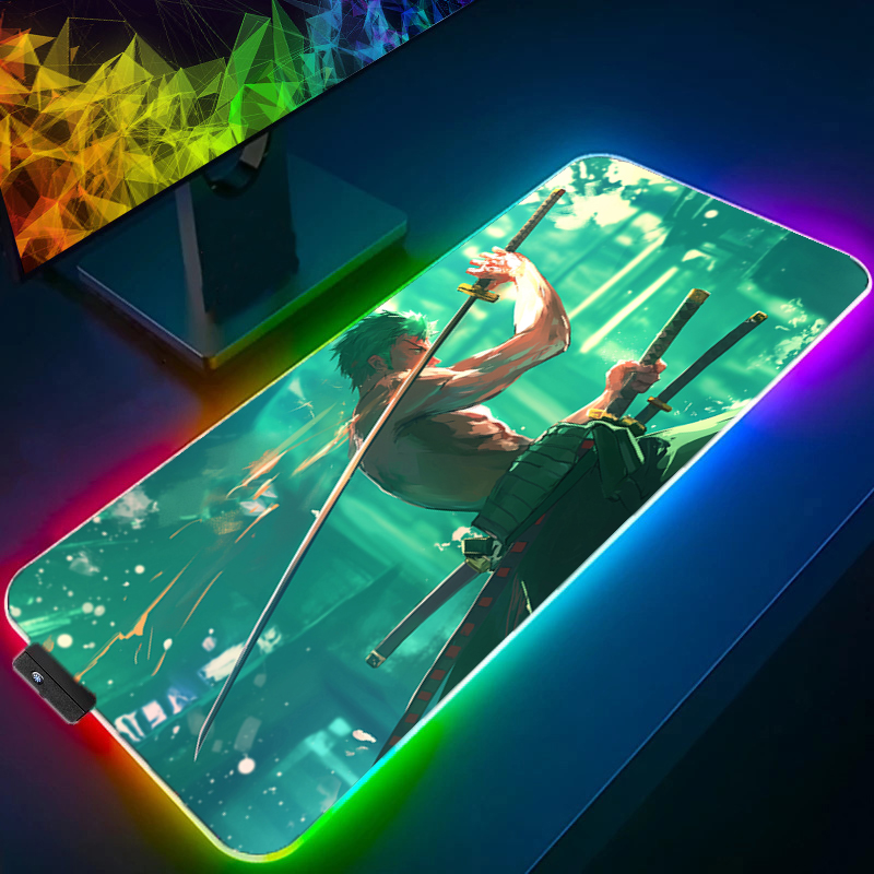 ONE PIECE Zoro коврик для мыши – обзор и цена Rgb Mousepad