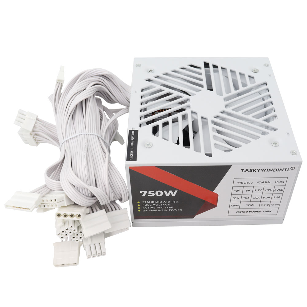 Белый блок питания 750 Вт для  – обзор и цена Pc Gaming Watt
