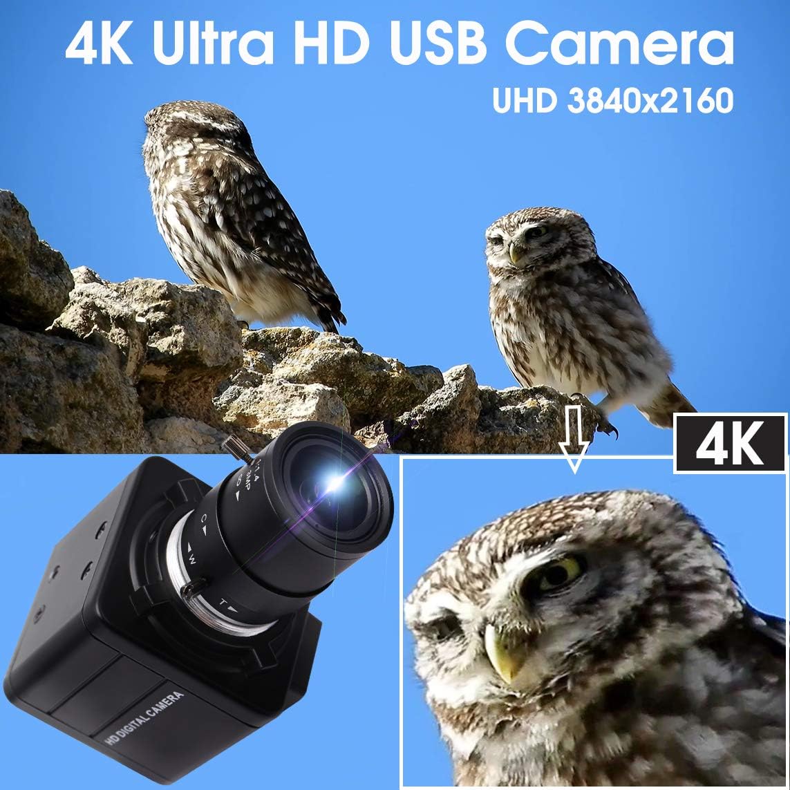 Веб-камера ELP 4K Ultra HD с 4 – обзор и цена Webcam 4K
